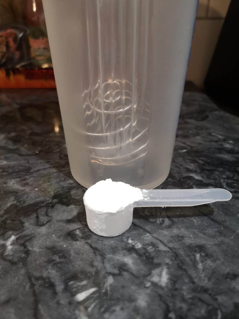 on micronized creatine in scoop