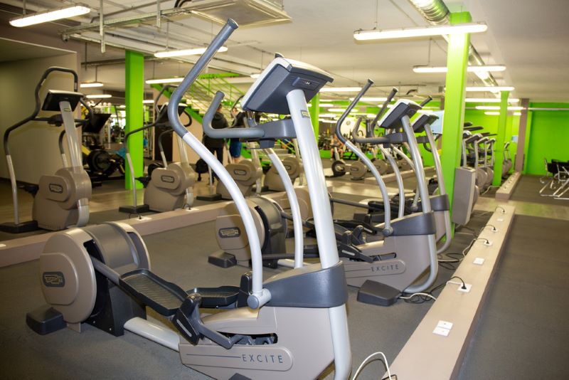 Technogym elliptical machines in a gym